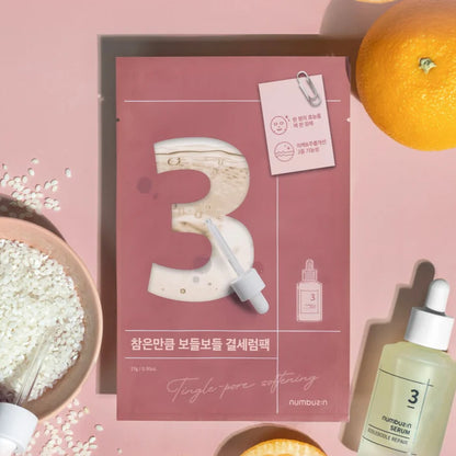 No.3 Tingle-Pore Softening Sheet Mask (4pcs)